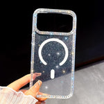 เคสโทรศัพท์แม่เหล็กไฮบริด TPU PC IMD สองด้านประดับเพชร สำหรับ iPhone 17 Pro Max, สำหรับ iPhone 17 Pro, สำหรับ iPhone 17, สำหรับ iPhone Air, สำหรับ iPhone 16 Pro Max, สำหรับ iPhone 16 Pro, สำหรับ iPhone 16 Plus, สำหรับ iPhone 16