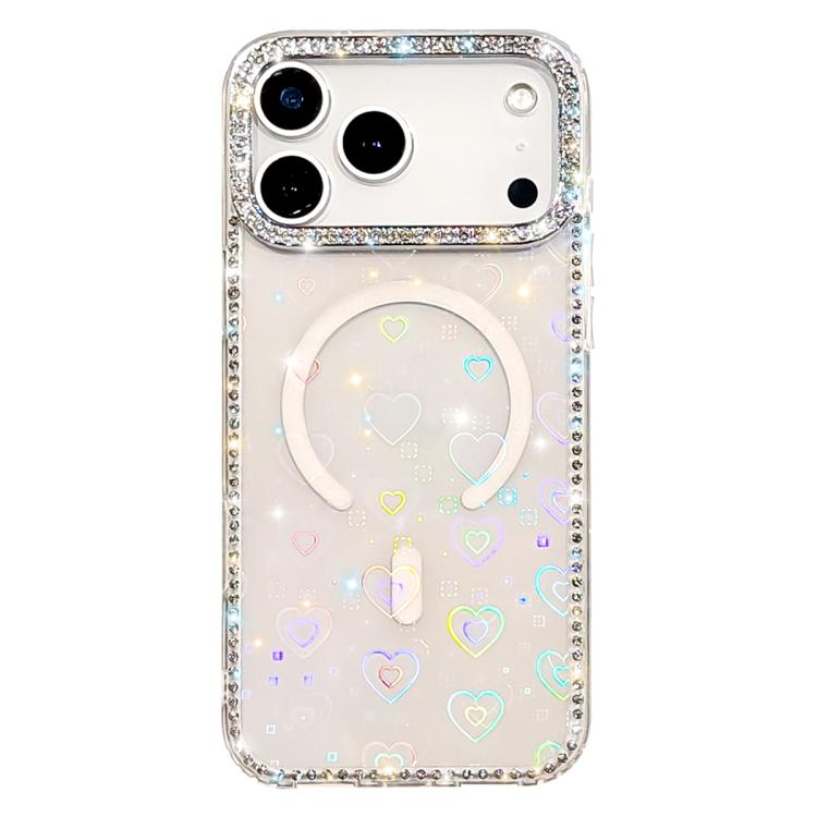 เคสโทรศัพท์แม่เหล็กไฮบริด TPU PC IMD สองด้านประดับเพชร สำหรับ iPhone 17 Pro Max, สำหรับ iPhone 17 Pro, สำหรับ iPhone 17, สำหรับ iPhone Air, สำหรับ iPhone 16 Pro Max, สำหรับ iPhone 16 Pro, สำหรับ iPhone 16 Plus, สำหรับ iPhone 16