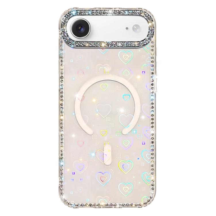 เคสโทรศัพท์แม่เหล็กไฮบริด TPU PC IMD สองด้านประดับเพชร สำหรับ iPhone 17 Pro Max, สำหรับ iPhone 17 Pro, สำหรับ iPhone 17, สำหรับ iPhone Air, สำหรับ iPhone 16 Pro Max, สำหรับ iPhone 16 Pro, สำหรับ iPhone 16 Plus, สำหรับ iPhone 16