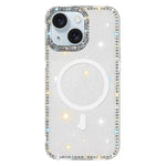เคสโทรศัพท์แม่เหล็กไฮบริด TPU PC IMD สองด้านประดับเพชร สำหรับ iPhone 15 Pro Max, สำหรับ iPhone 15 Pro, สำหรับ iPhone 15, สำหรับ iPhone 14, สำหรับ iPhone 14 Pro, สำหรับ iPhone 14 Pro Max, สำหรับ iPhone 13 Pro Max, สำหรับ iPhone 13 Pro