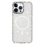เคสโทรศัพท์แม่เหล็กไฮบริด TPU PC IMD สองด้านประดับเพชร สำหรับ iPhone 15 Pro Max, สำหรับ iPhone 15 Pro, สำหรับ iPhone 15, สำหรับ iPhone 14, สำหรับ iPhone 14 Pro, สำหรับ iPhone 14 Pro Max, สำหรับ iPhone 13 Pro Max, สำหรับ iPhone 13 Pro