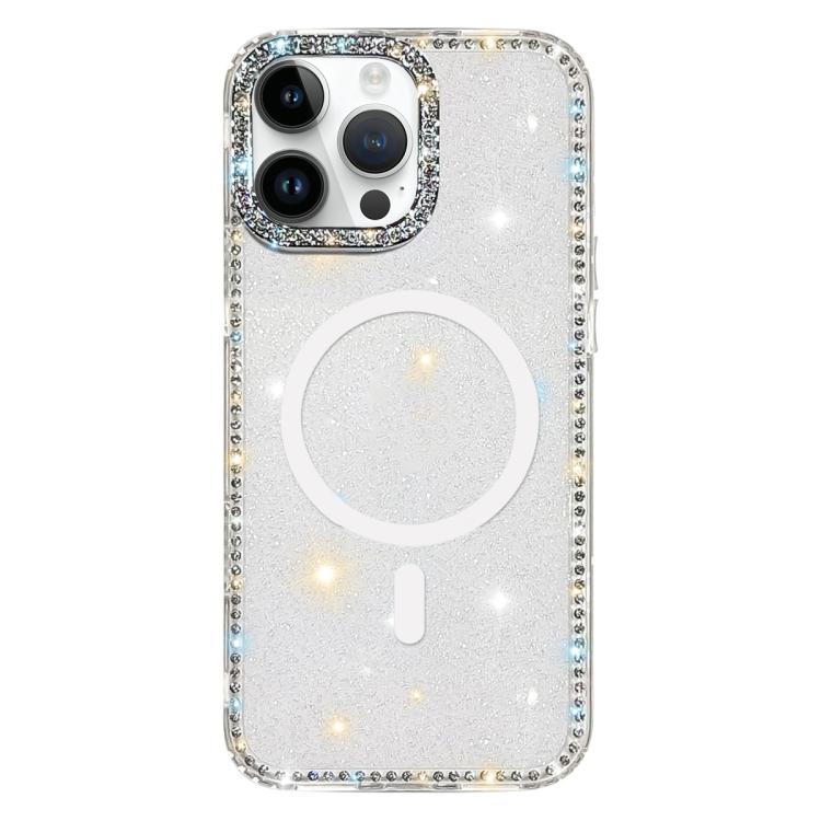 เคสโทรศัพท์แม่เหล็กไฮบริด TPU PC IMD สองด้านประดับเพชร สำหรับ iPhone 15 Pro Max, สำหรับ iPhone 15 Pro, สำหรับ iPhone 15, สำหรับ iPhone 14, สำหรับ iPhone 14 Pro, สำหรับ iPhone 14 Pro Max, สำหรับ iPhone 13 Pro Max, สำหรับ iPhone 13 Pro