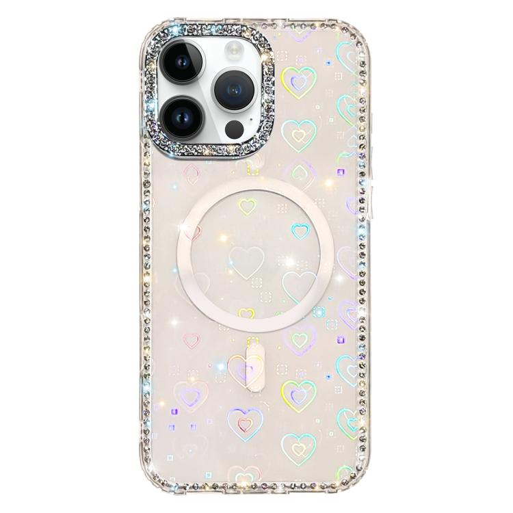 เคสโทรศัพท์แม่เหล็กไฮบริด TPU PC IMD สองด้านประดับเพชร สำหรับ iPhone 15 Pro Max, สำหรับ iPhone 15 Pro, สำหรับ iPhone 15, สำหรับ iPhone 14, สำหรับ iPhone 14 Pro, สำหรับ iPhone 14 Pro Max, สำหรับ iPhone 13 Pro Max, สำหรับ iPhone 13 Pro