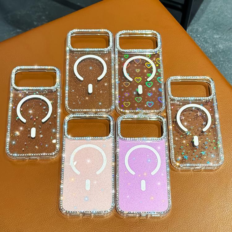เคสโทรศัพท์แม่เหล็กไฮบริด TPU PC IMD สองด้านประดับเพชร สำหรับ iPhone 17 Pro Max, สำหรับ iPhone 17 Pro, สำหรับ iPhone 17, สำหรับ iPhone Air, สำหรับ iPhone 16 Pro Max, สำหรับ iPhone 16 Pro, สำหรับ iPhone 16 Plus, สำหรับ iPhone 16
