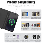 U39 15W Multifunctional Foldable Magnetic Wireless Charger Mouse Pad