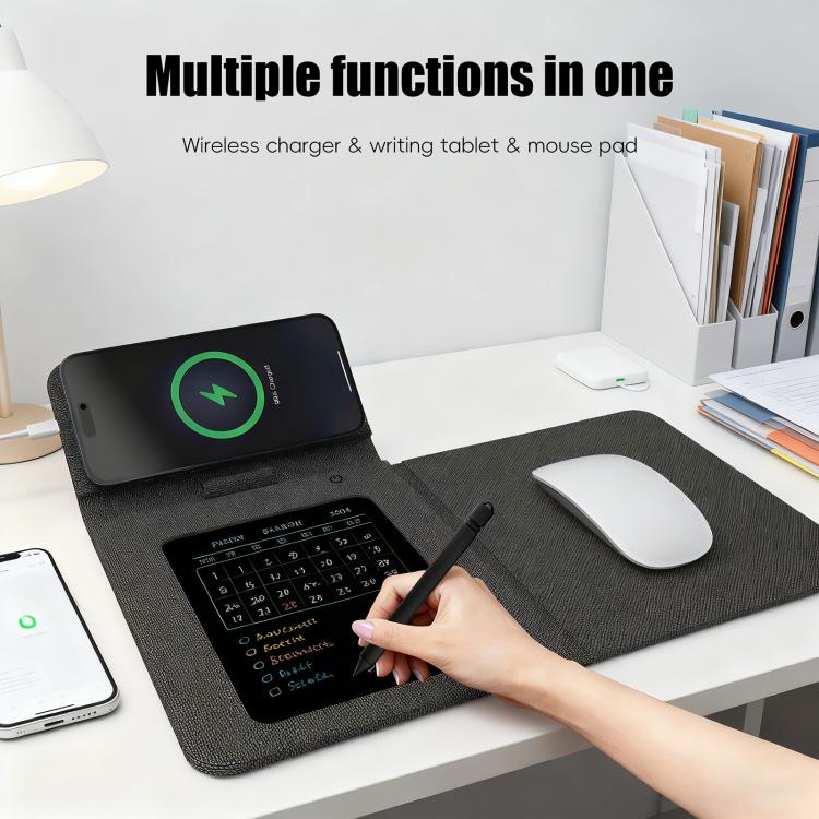 U39 15W Multifunctional Foldable Magnetic Wireless Charger Mouse Pad