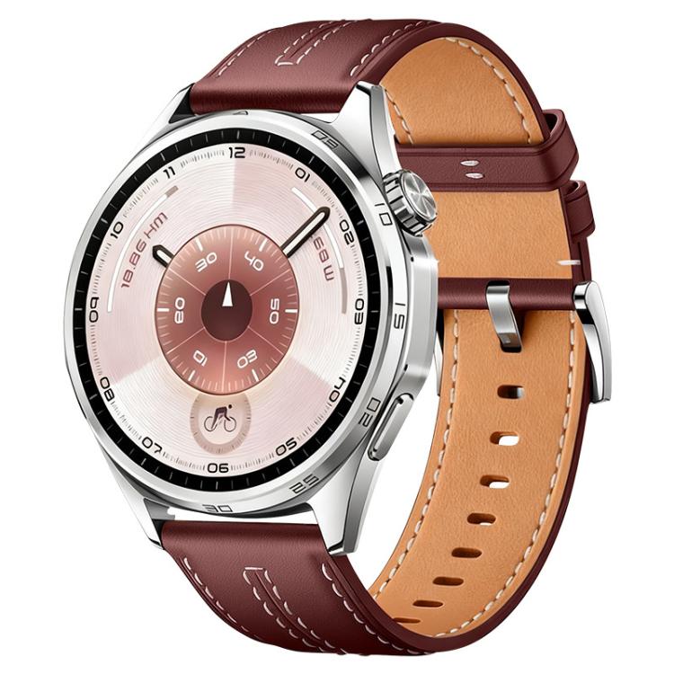 xDfind Composite Cowhide Texture Vegan Leather Watch Band, 18mm For Huawei Watch GT 6 41mm, 20mm, 22mm