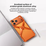 เคสโทรศัพท์โลหะรูปตัว X แบบไม่มีขอบ สำหรับ iPhone 17 Pro Max, สำหรับ iPhone 17 Pro