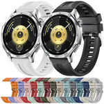 xDfind Silver Buckle Solid Color Silicone Watch Band, For Huawei Watch GT 6 / 5 46mm