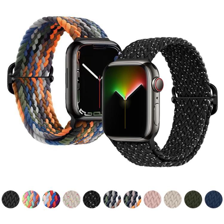 สายรัดนาฬิกาไนลอนถัก xDfind พร้อมหัวเข็มขัดเลื่อน สำหรับ Apple Watch ขนาด 42 / 44 / 45 / 46 / 49 มม. และ Apple Watch ขนาด 38 / 40 / 41 / S11 42 มม.