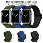 สายรัดนาฬิกาไนลอนถัก xDfind พร้อมหัวเข็มขัดเลื่อน สำหรับ Apple Watch ขนาด 42 / 44 / 45 / 46 / 49 มม. และ Apple Watch ขนาด 38 / 40 / 41 / S11 42 มม.
