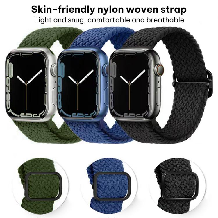 สายรัดนาฬิกาไนลอนถัก xDfind พร้อมหัวเข็มขัดเลื่อน สำหรับ Apple Watch ขนาด 42 / 44 / 45 / 46 / 49 มม. และ Apple Watch ขนาด 38 / 40 / 41 / S11 42 มม.