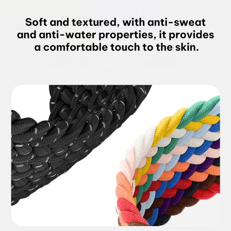 สายรัดนาฬิกาไนลอนถัก xDfind พร้อมหัวเข็มขัดเลื่อน สำหรับ Apple Watch ขนาด 42 / 44 / 45 / 46 / 49 มม. และ Apple Watch ขนาด 38 / 40 / 41 / S11 42 มม.