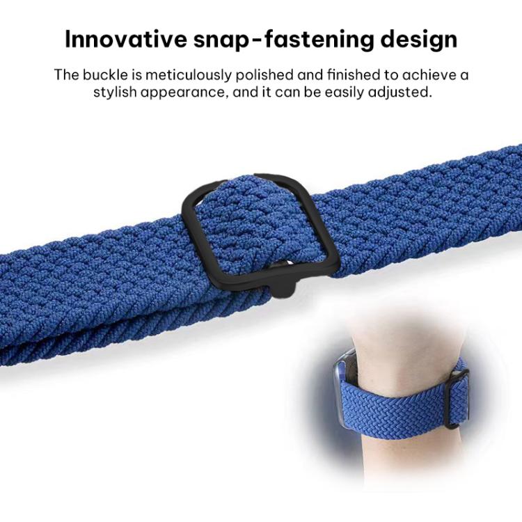 สายรัดนาฬิกาไนลอนถัก xDfind พร้อมหัวเข็มขัดเลื่อน สำหรับ Apple Watch ขนาด 42 / 44 / 45 / 46 / 49 มม. และ Apple Watch ขนาด 38 / 40 / 41 / S11 42 มม.