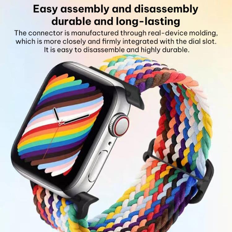 สายรัดนาฬิกาไนลอนถัก xDfind พร้อมหัวเข็มขัดเลื่อน สำหรับ Apple Watch ขนาด 42 / 44 / 45 / 46 / 49 มม. และ Apple Watch ขนาด 38 / 40 / 41 / S11 42 มม.