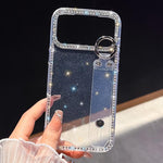 เคสโทรศัพท์พร้อมสายรัดข้อมือประดับคริสตัลกลิตเตอร์ สำหรับ iPhone 17 Pro, สำหรับ iPhone 17, สำหรับ iPhone Air, สำหรับ iPhone 16 Pro Max, สำหรับ iPhone 16 Pro, สำหรับ iPhone 16 Plus, สำหรับ iPhone 16, สำหรับ iPhone 15 Pro Max
