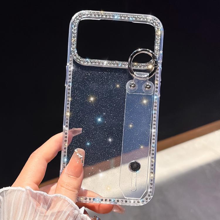 เคสโทรศัพท์พร้อมสายรัดข้อมือประดับคริสตัลกลิตเตอร์ สำหรับ iPhone 17 Pro, สำหรับ iPhone 17, สำหรับ iPhone Air, สำหรับ iPhone 16 Pro Max, สำหรับ iPhone 16 Pro, สำหรับ iPhone 16 Plus, สำหรับ iPhone 16, สำหรับ iPhone 15 Pro Max
