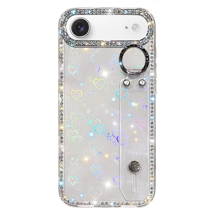 เคสโทรศัพท์พร้อมสายรัดข้อมือประดับคริสตัลกลิตเตอร์ สำหรับ iPhone 17 Pro, สำหรับ iPhone 17, สำหรับ iPhone Air, สำหรับ iPhone 16 Pro Max, สำหรับ iPhone 16 Pro, สำหรับ iPhone 16 Plus, สำหรับ iPhone 16, สำหรับ iPhone 15 Pro Max
