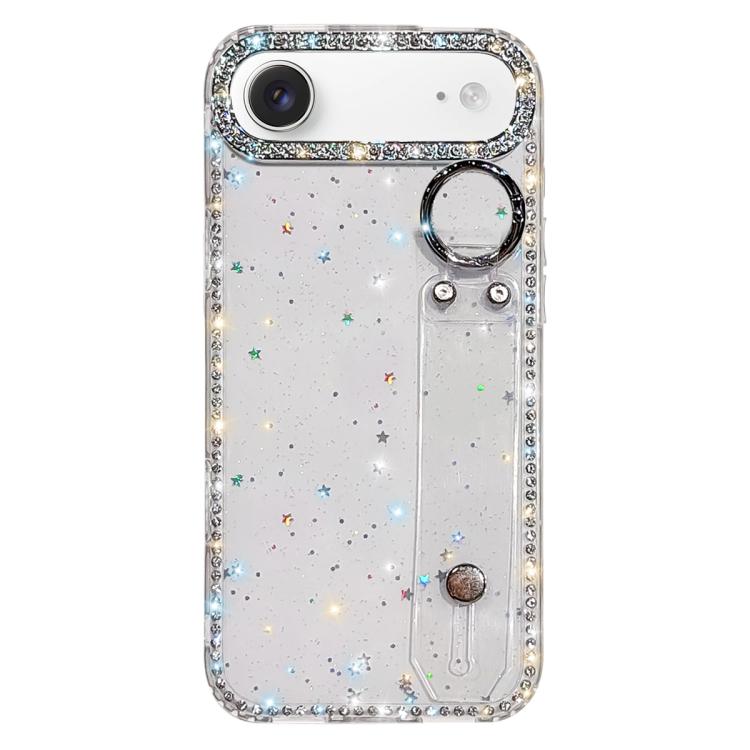 เคสโทรศัพท์พร้อมสายรัดข้อมือประดับคริสตัลกลิตเตอร์ สำหรับ iPhone 17 Pro, สำหรับ iPhone 17, สำหรับ iPhone Air, สำหรับ iPhone 16 Pro Max, สำหรับ iPhone 16 Pro, สำหรับ iPhone 16 Plus, สำหรับ iPhone 16, สำหรับ iPhone 15 Pro Max