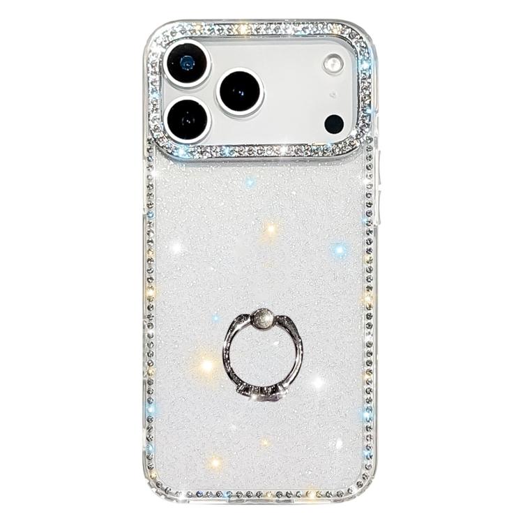 เคสโทรศัพท์ไฮบริด TPU PC IMD สองด้านประดับเพชรพร้อมที่จับแหวน สำหรับ iPhone 17 Pro Max, สำหรับ iPhone 17 Pro, สำหรับ iPhone 17, สำหรับ iPhone Air, สำหรับ iPhone 16 Pro Max, สำหรับ iPhone 16 Pro, สำหรับ iPhone 16 Plus, สำหรับ iPhone 16