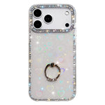เคสโทรศัพท์ไฮบริด TPU PC IMD สองด้านประดับเพชรพร้อมที่จับแหวน สำหรับ iPhone 17 Pro Max, สำหรับ iPhone 17 Pro, สำหรับ iPhone 17, สำหรับ iPhone Air, สำหรับ iPhone 16 Pro Max, สำหรับ iPhone 16 Pro, สำหรับ iPhone 16 Plus, สำหรับ iPhone 16