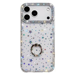 เคสโทรศัพท์ไฮบริด TPU PC IMD สองด้านประดับเพชรพร้อมที่จับแหวน สำหรับ iPhone 17 Pro Max, สำหรับ iPhone 17 Pro, สำหรับ iPhone 17, สำหรับ iPhone Air, สำหรับ iPhone 16 Pro Max, สำหรับ iPhone 16 Pro, สำหรับ iPhone 16 Plus, สำหรับ iPhone 16