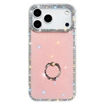 เคสโทรศัพท์ไฮบริด TPU PC IMD สองด้านประดับเพชรพร้อมที่จับแหวน สำหรับ iPhone 17 Pro Max, สำหรับ iPhone 17 Pro, สำหรับ iPhone 17, สำหรับ iPhone Air, สำหรับ iPhone 16 Pro Max, สำหรับ iPhone 16 Pro, สำหรับ iPhone 16 Plus, สำหรับ iPhone 16