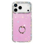 เคสโทรศัพท์ไฮบริด TPU PC IMD สองด้านประดับเพชรพร้อมที่จับแหวน สำหรับ iPhone 17 Pro Max, สำหรับ iPhone 17 Pro, สำหรับ iPhone 17, สำหรับ iPhone Air, สำหรับ iPhone 16 Pro Max, สำหรับ iPhone 16 Pro, สำหรับ iPhone 16 Plus, สำหรับ iPhone 16