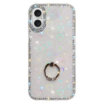 เคสโทรศัพท์ไฮบริด TPU PC IMD สองด้านประดับเพชรพร้อมที่จับแหวน สำหรับ iPhone 17 Pro Max, สำหรับ iPhone 17 Pro, สำหรับ iPhone 17, สำหรับ iPhone Air, สำหรับ iPhone 16 Pro Max, สำหรับ iPhone 16 Pro, สำหรับ iPhone 16 Plus, สำหรับ iPhone 16