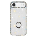 เคสโทรศัพท์ไฮบริด TPU PC IMD สองด้านประดับเพชรพร้อมที่จับแหวน สำหรับ iPhone 17 Pro Max, สำหรับ iPhone 17 Pro, สำหรับ iPhone 17, สำหรับ iPhone Air, สำหรับ iPhone 16 Pro Max, สำหรับ iPhone 16 Pro, สำหรับ iPhone 16 Plus, สำหรับ iPhone 16