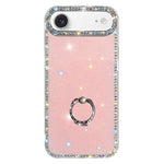เคสโทรศัพท์ไฮบริด TPU PC IMD สองด้านประดับเพชรพร้อมที่จับแหวน สำหรับ iPhone 17 Pro Max, สำหรับ iPhone 17 Pro, สำหรับ iPhone 17, สำหรับ iPhone Air, สำหรับ iPhone 16 Pro Max, สำหรับ iPhone 16 Pro, สำหรับ iPhone 16 Plus, สำหรับ iPhone 16