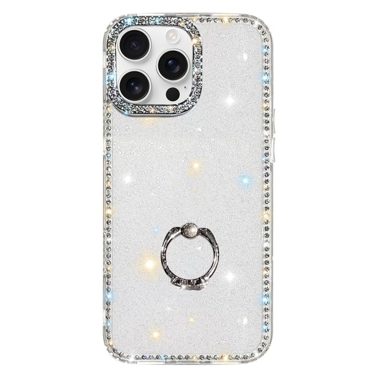 เคสโทรศัพท์ไฮบริด TPU PC IMD สองด้านประดับเพชรพร้อมที่จับแหวน สำหรับ iPhone 17 Pro Max, สำหรับ iPhone 17 Pro, สำหรับ iPhone 17, สำหรับ iPhone Air, สำหรับ iPhone 16 Pro Max, สำหรับ iPhone 16 Pro, สำหรับ iPhone 16 Plus, สำหรับ iPhone 16