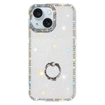 เคสโทรศัพท์ไฮบริด TPU PC IMD สองด้านประดับเพชรพร้อมที่จับแหวน สำหรับ iPhone 15 Pro Max, สำหรับ iPhone 15 Pro, สำหรับ iPhone 15, สำหรับ iPhone 14, สำหรับ iPhone 14 Pro, สำหรับ iPhone 14 Pro Max, สำหรับ iPhone 13 Pro Max, สำหรับ iPhone 13 Pro