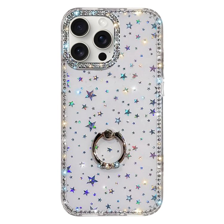 เคสโทรศัพท์ไฮบริด TPU PC IMD สองด้านประดับเพชรพร้อมที่จับแหวน สำหรับ iPhone 15 Pro Max, สำหรับ iPhone 15 Pro, สำหรับ iPhone 15, สำหรับ iPhone 14, สำหรับ iPhone 14 Pro, สำหรับ iPhone 14 Pro Max, สำหรับ iPhone 13 Pro Max, สำหรับ iPhone 13 Pro