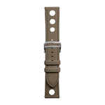 xDfind Flat-head Hole Palm Texture Vegan Leather Watch Band, 20mm, 22mm