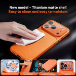 เคสโทรศัพท์ไฮบริด TPU อะคริลิกด้านพร้อมฟิล์มเลนส์ สำหรับ iPhone 17 Pro Max, สำหรับ iPhone 17 Pro