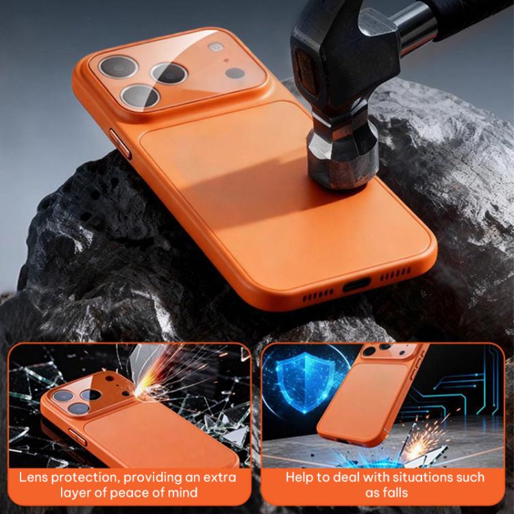 เคสโทรศัพท์ไฮบริด TPU อะคริลิกด้านพร้อมฟิล์มเลนส์ สำหรับ iPhone 17 Pro Max, สำหรับ iPhone 17 Pro