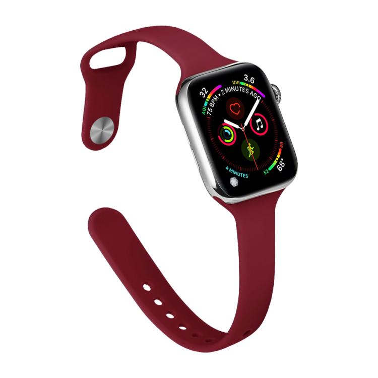 สายรัดนาฬิกาซิลิโคนหัวเข็มขัดกลับเอวเล็ก xDfind สำหรับ Apple Watch 38 / 40 / 41 / S11 42 มม.