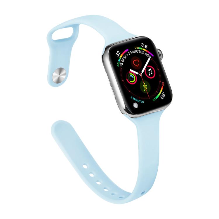 สายรัดนาฬิกาซิลิโคนหัวเข็มขัดกลับเอวเล็ก xDfind สำหรับ Apple Watch 38 / 40 / 41 / S11 42 มม.