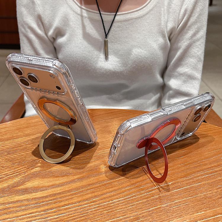 เคสโทรศัพท์แม่เหล็กพร้อมที่จับหมุนโลหะใส สำหรับ iPhone 17 Pro Max, สำหรับ iPhone 17 Pro