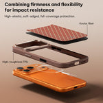 เคสโทรศัพท์แม่เหล็กกันกระแทกลายเพชร Kevlar Benks Y3 สำหรับ iPhone 17 Pro Max, สำหรับ iPhone 17 Pro