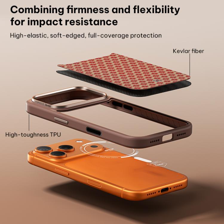 เคสโทรศัพท์แม่เหล็กกันกระแทกลายเพชร Kevlar Benks Y3 สำหรับ iPhone 17 Pro Max, สำหรับ iPhone 17 Pro