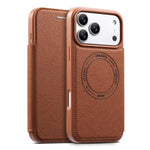 เคสโทรศัพท์หนังวีแกนบางพิเศษพร้อมช่องใส่บัตรแม่เหล็ก ESEBLE สำหรับ iPhone 17 Pro Max, สำหรับ iPhone 17 Pro, สำหรับ iPhone 17, สำหรับ iPhone Air