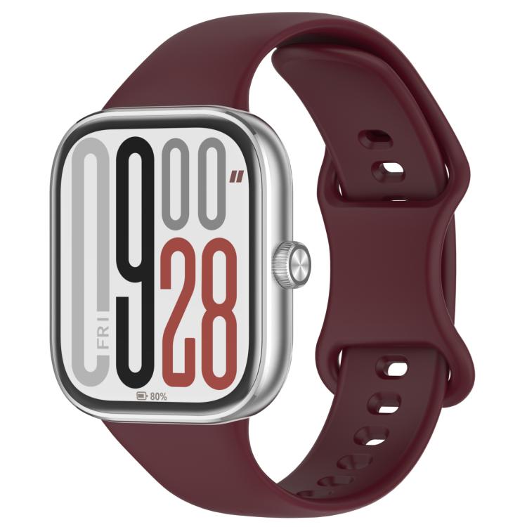 xDfind Solid Color Butterfly Buckle Silicone Watch Band, For Xiaomi Band 10 Pro / 9 Pro / Redmi Watch 6