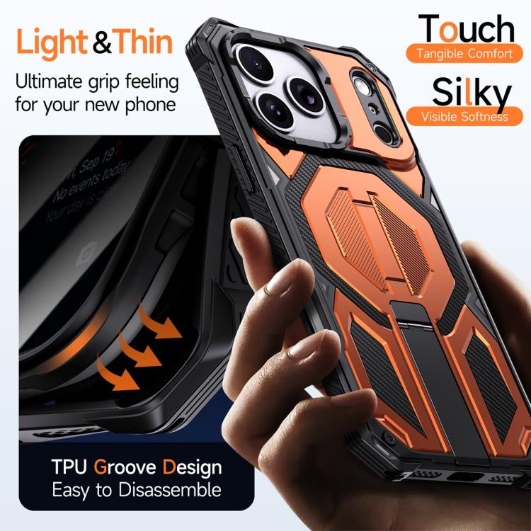 เคสโทรศัพท์กันกระแทกแม่เหล็กพร้อมที่ยึดโลหะซ่อน สำหรับ iPhone 17 Pro Max, สำหรับ iPhone 17 Pro, สำหรับ iPhone 17, สำหรับ iPhone Air, สำหรับ iPhone 16 Pro Max, สำหรับ iPhone 16 Pro, สำหรับ iPhone 16 Plus, สำหรับ iPhone 16