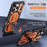 เคสโทรศัพท์กันกระแทกแม่เหล็กพร้อมที่ยึดโลหะซ่อน สำหรับ iPhone 17 Pro Max, สำหรับ iPhone 17 Pro, สำหรับ iPhone 17, สำหรับ iPhone Air, สำหรับ iPhone 16 Pro Max, สำหรับ iPhone 16 Pro, สำหรับ iPhone 16 Plus, สำหรับ iPhone 16
