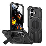 เคสโทรศัพท์กันกระแทกแม่เหล็กพร้อมที่ยึดโลหะซ่อน สำหรับ iPhone 17 Pro Max, สำหรับ iPhone 17 Pro, สำหรับ iPhone 17, สำหรับ iPhone Air, สำหรับ iPhone 16 Pro Max, สำหรับ iPhone 16 Pro, สำหรับ iPhone 16 Plus, สำหรับ iPhone 16