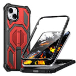 เคสโทรศัพท์กันกระแทกแม่เหล็กที่ซ่อนที่ยึดโลหะ สำหรับ iPhone 15 Pro Max, สำหรับ iPhone 15 Pro, สำหรับ iPhone 15 Plus / 14 Plus, สำหรับ iPhone 15, สำหรับ iPhone 14 / 13, สำหรับ iPhone 14 Pro, สำหรับ iPhone 14 Pro Max, สำหรับ iPhone 13 Pro Max