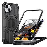 เคสโทรศัพท์กันกระแทกแม่เหล็กที่ซ่อนที่ยึดโลหะ สำหรับ iPhone 15 Pro Max, สำหรับ iPhone 15 Pro, สำหรับ iPhone 15 Plus / 14 Plus, สำหรับ iPhone 15, สำหรับ iPhone 14 / 13, สำหรับ iPhone 14 Pro, สำหรับ iPhone 14 Pro Max, สำหรับ iPhone 13 Pro Max