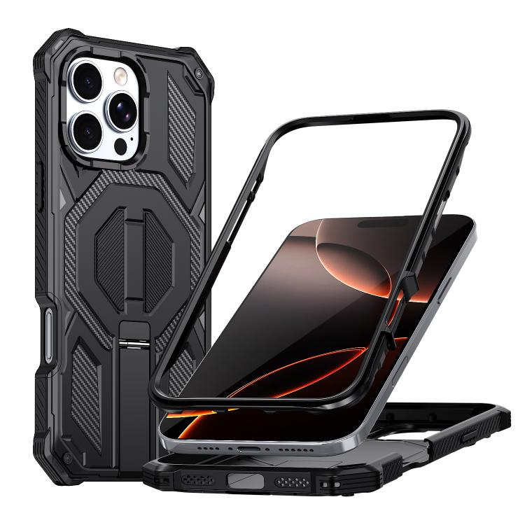 เคสโทรศัพท์กันกระแทกแม่เหล็กพร้อมที่ยึดโลหะซ่อน สำหรับ iPhone 17 Pro Max, สำหรับ iPhone 17 Pro, สำหรับ iPhone 17, สำหรับ iPhone Air, สำหรับ iPhone 16 Pro Max, สำหรับ iPhone 16 Pro, สำหรับ iPhone 16 Plus, สำหรับ iPhone 16